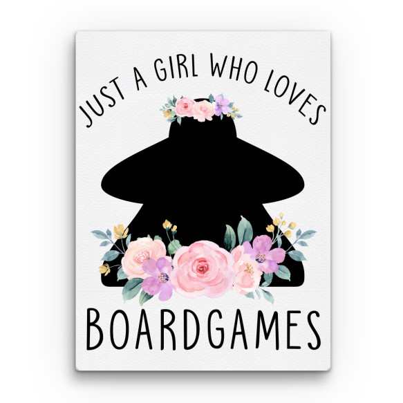 Just a girl - boardgames Társasjáték Vászonkép - Társasjáték
