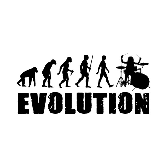 Evolution - Drum Dob Pólók, Pulóverek, Bögrék - Zene