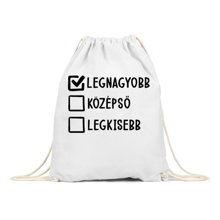 Legnagyobb tesó - Tornazsák
