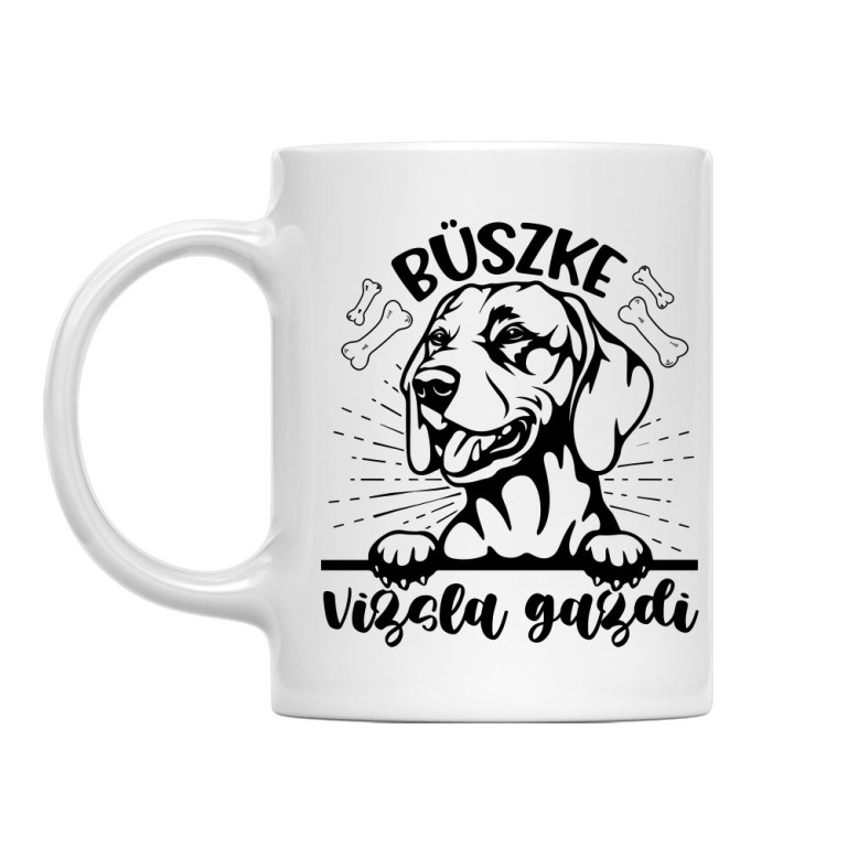 Büszke vizsla gazdi