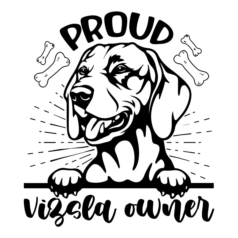 Proud vizsla owner
