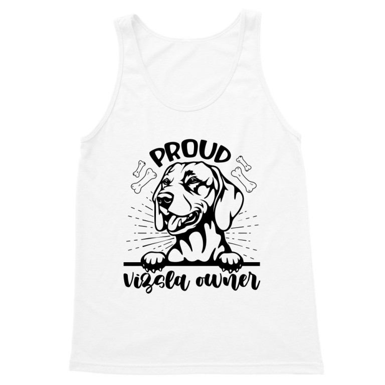 Proud vizsla owner