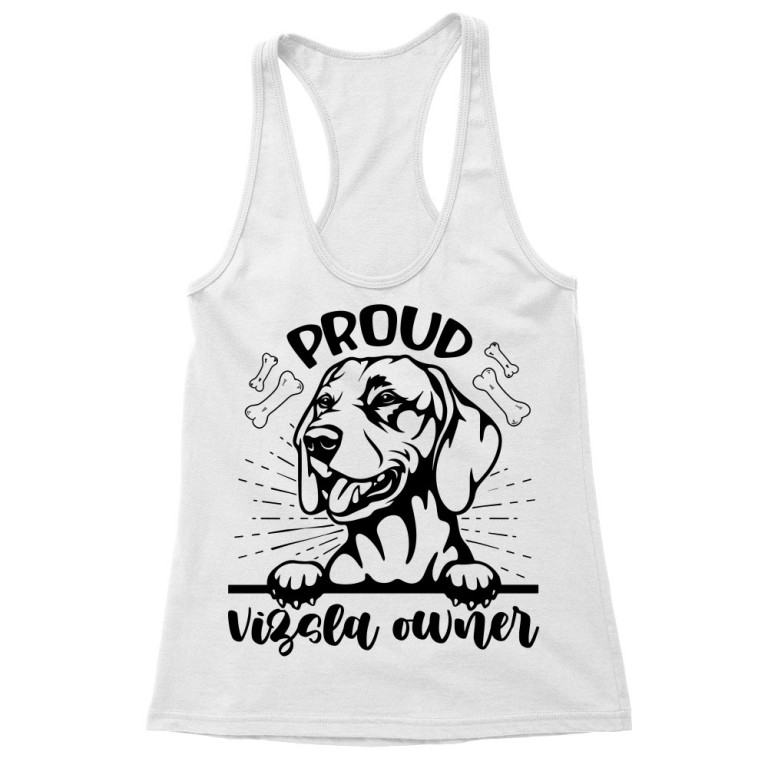 Proud vizsla owner