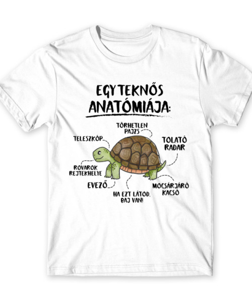 Egy teknős anatómiája Teknős Póló - Teknős
