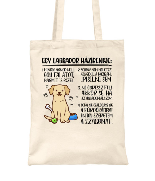 Labrador házirend Labrador Retriever Táska - Labrador Retriever