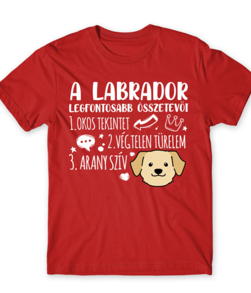 Labrador összetevők Labrador Retriever Póló - Labrador Retriever