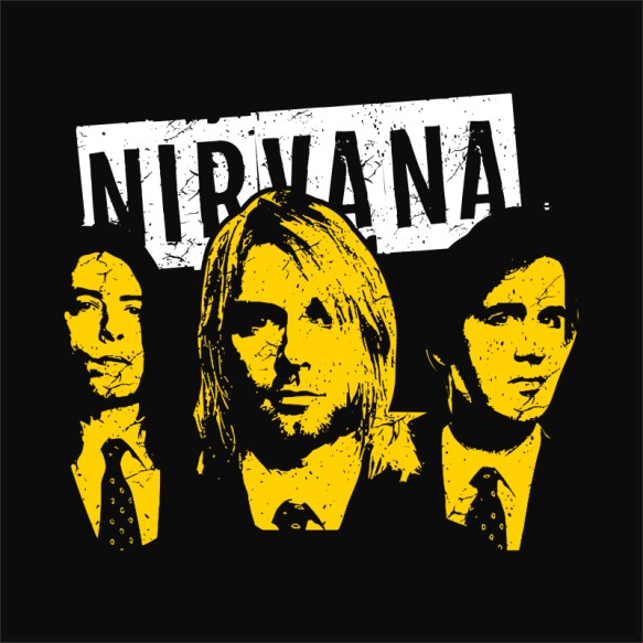 Nirvana silhouette Rocker Rocker Rocker Pólók, Pulóverek, Bögrék - Rocker