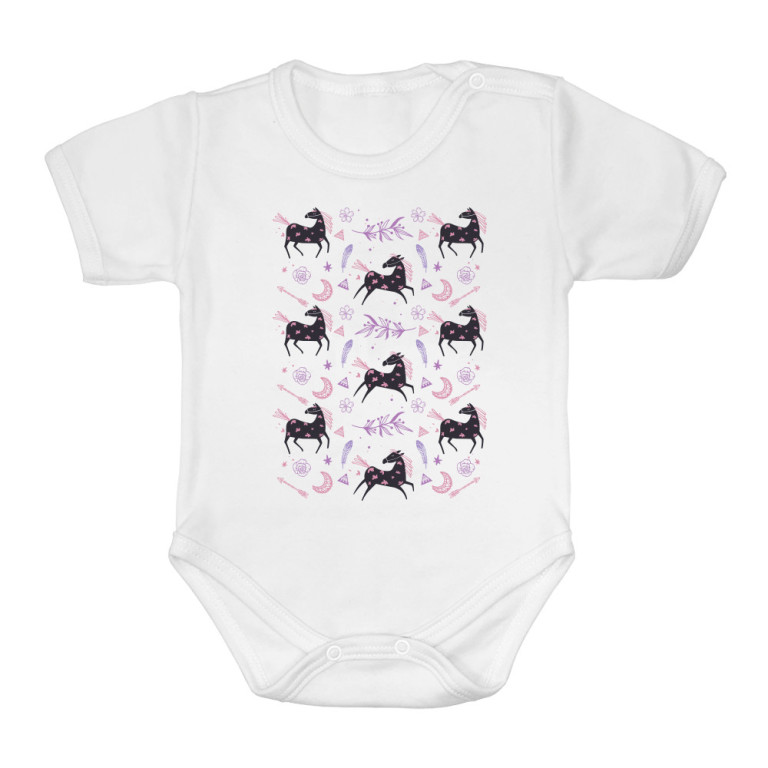 Boho horse pattern