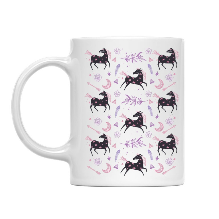 Boho horse pattern