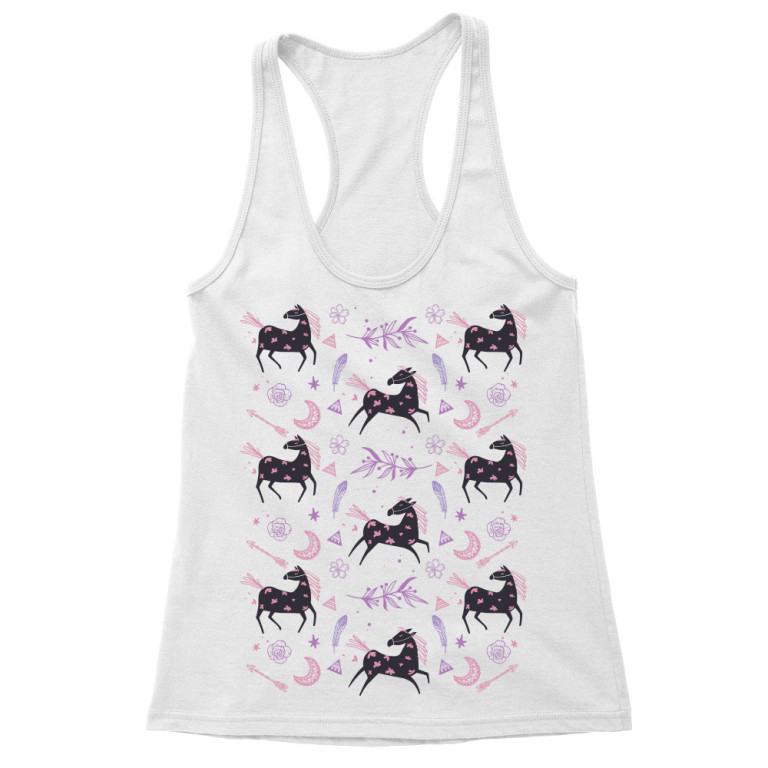 Boho horse pattern