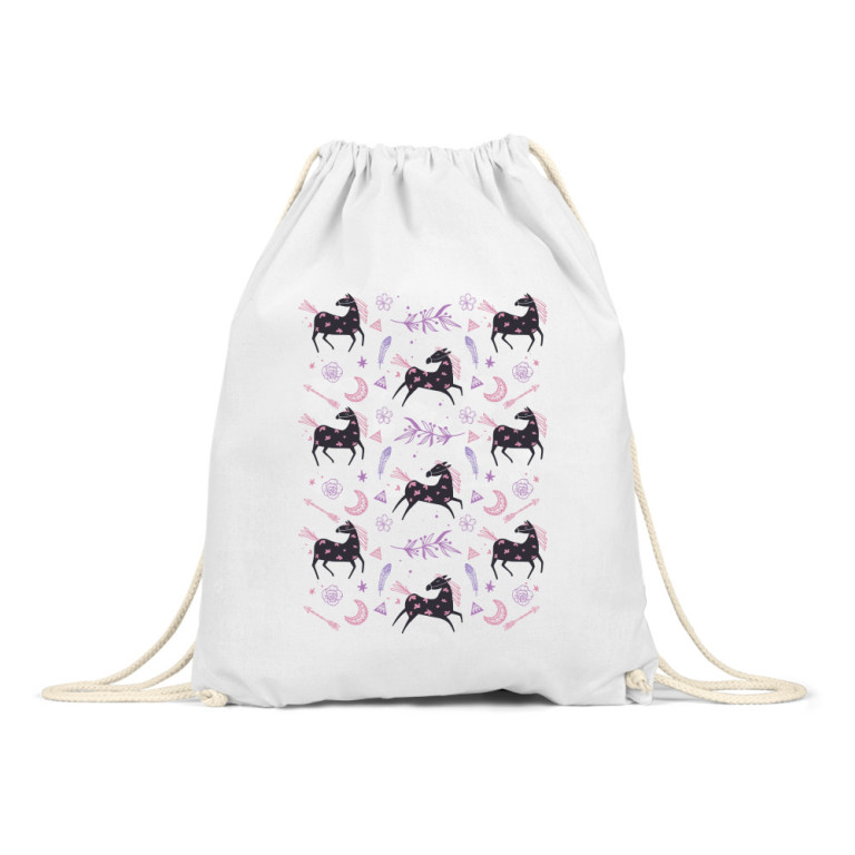 Boho horse pattern