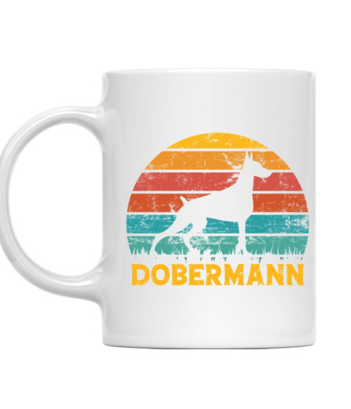 Dobermann retro Dobermann Bögre - Kutyás