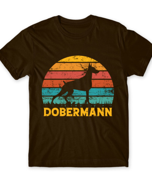 Dobermann retro Dobermann Póló - Kutyás
