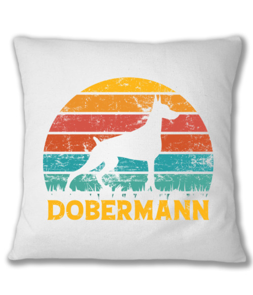 Dobermann retro Dobermann Párnahuzat - Kutyás