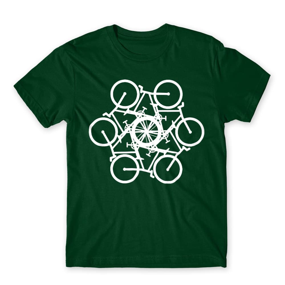 Bicycle mandala Férfi Póló