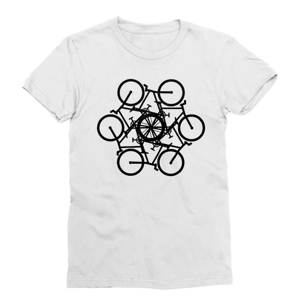 Bicycle mandala Férfi Testhezálló Póló