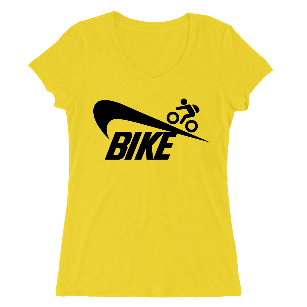 Bike Női V-nyakú Póló