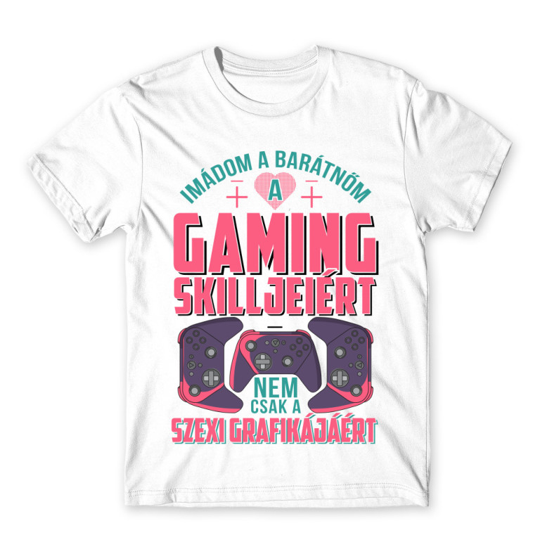 Imádom a barátnőm - Gamer - Férfi Póló