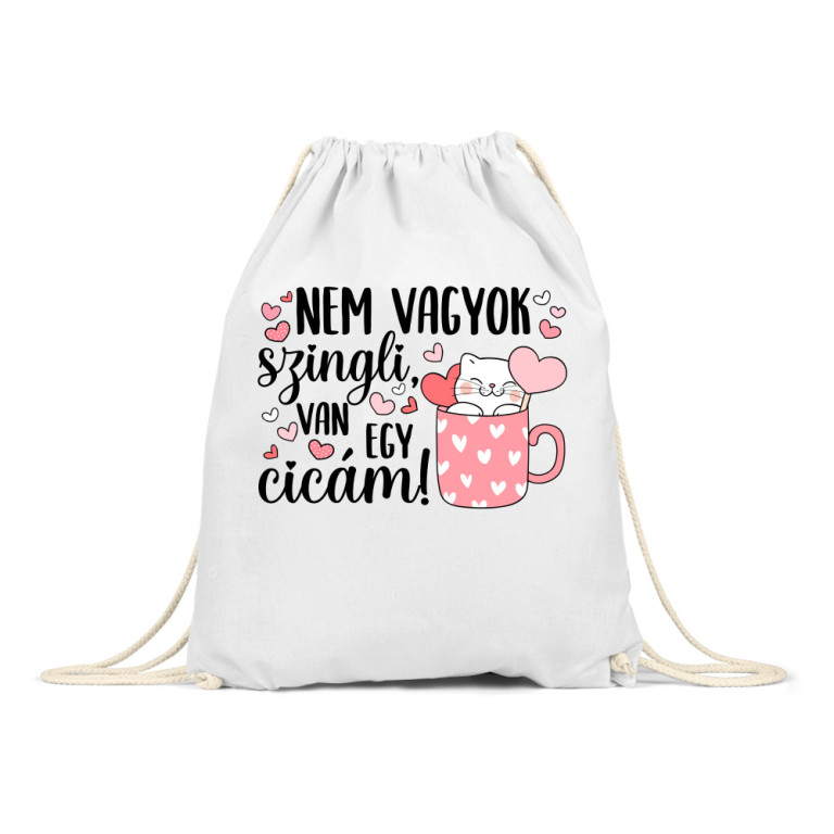 Nem vagyok szingli - cica - Tornazsák