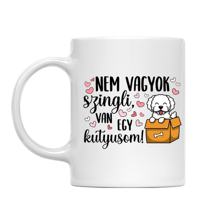 Nem vagyok szingli - kutya - Bögre