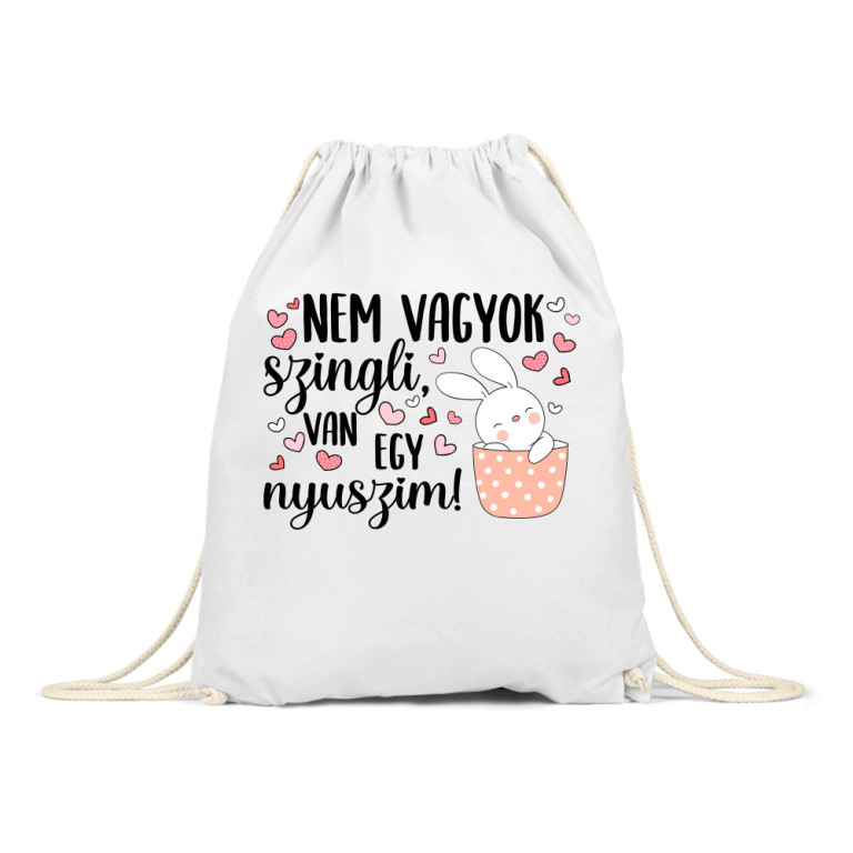 Nem vagyok szingli - nyuszi - Tornazsák