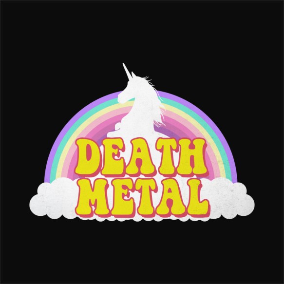 Death metal rainbow Rocker Pólók, Pulóverek, Bögrék - Zene