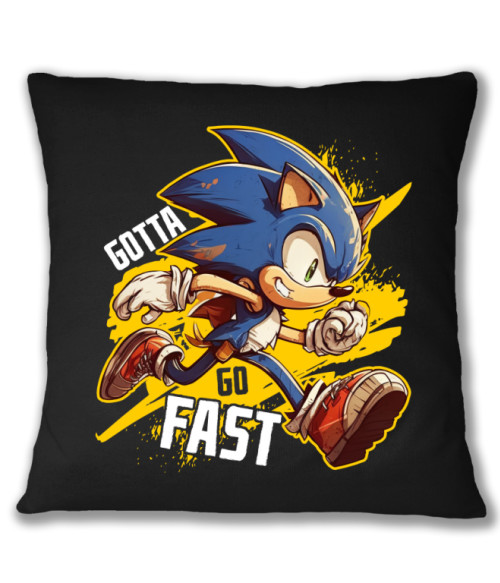 Gotta go fast - Sonic Retro gaming Párnahuzat - Retro gaming