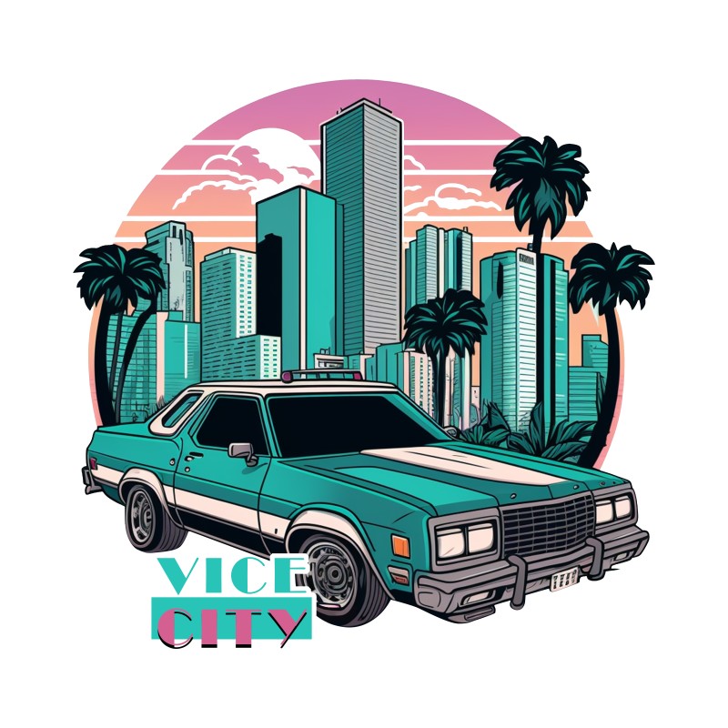 Vice city cityscape