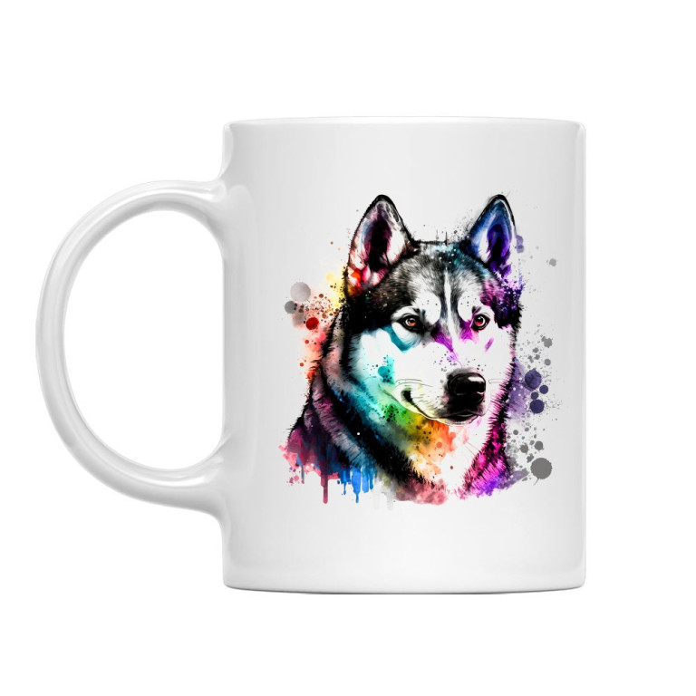 Husky watercolor