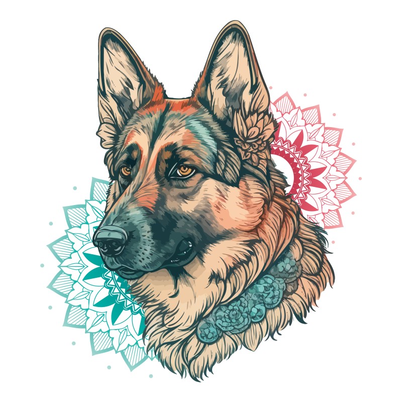 German Shepherd - Boho