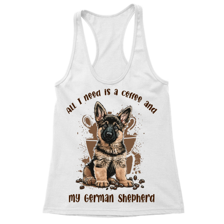 Coffee and german shepherd