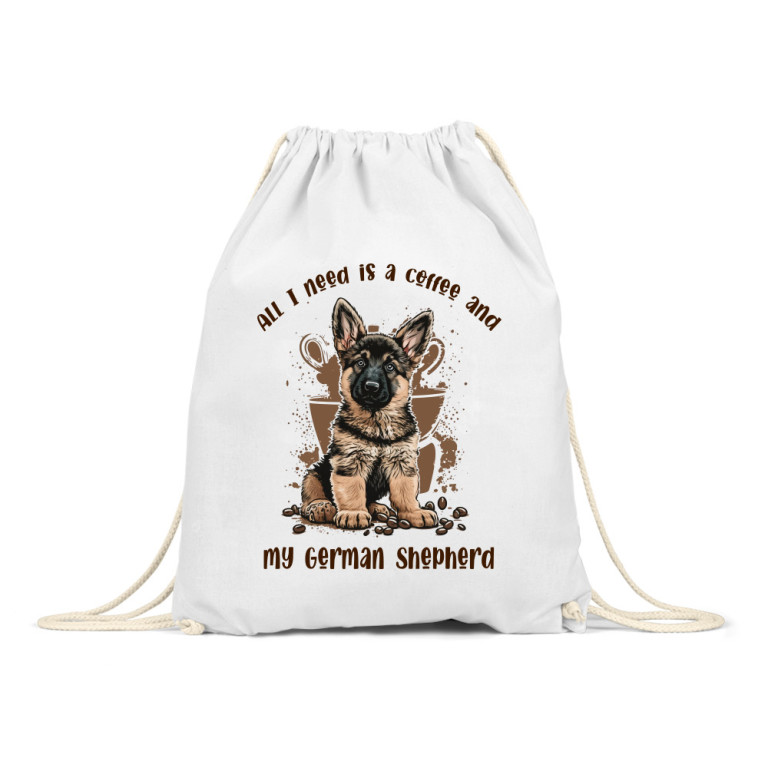 Coffee and german shepherd