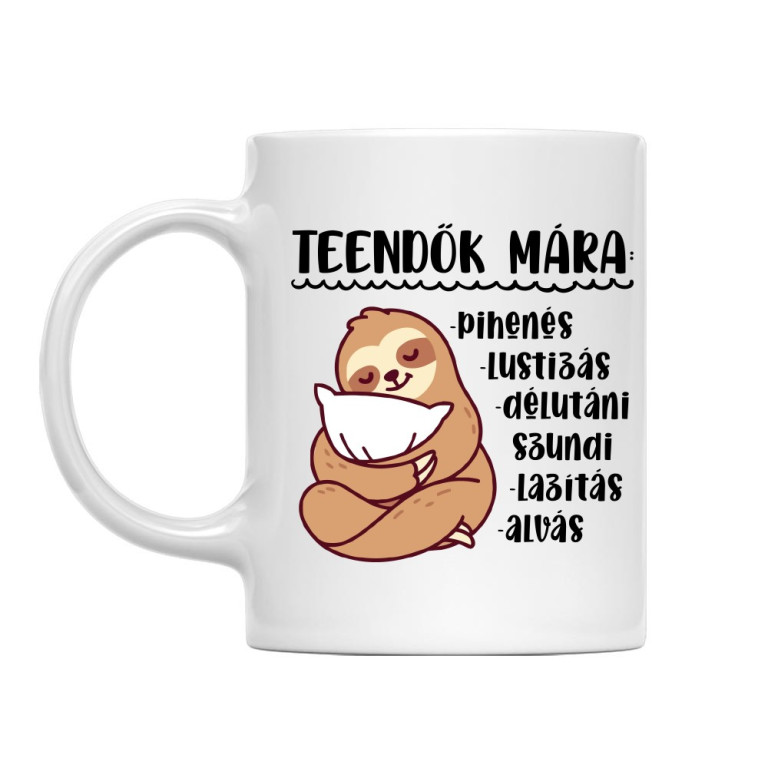 Teendők - Lajhár - Bögre