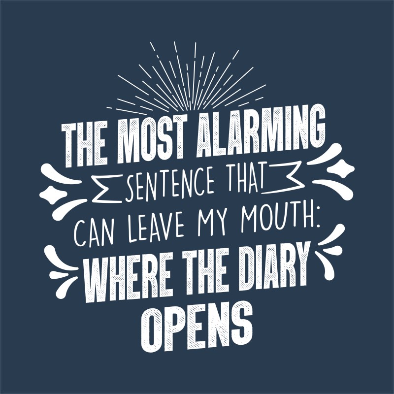 Where the diary opens