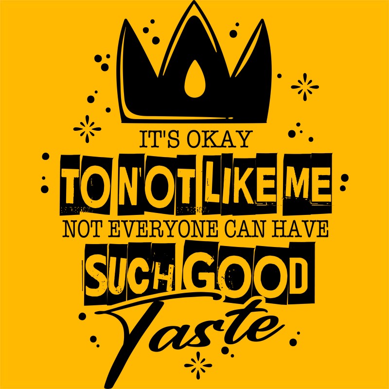 It's okay to not like me
