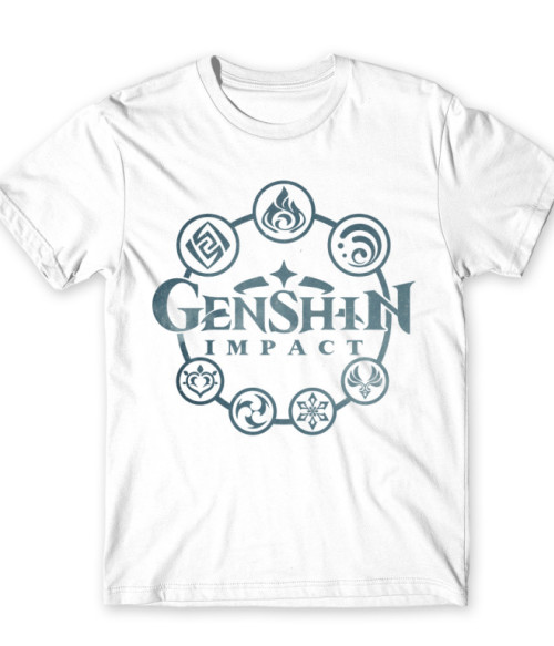 Genshin Impact logo Genshin Impact Póló - Genshin Impact