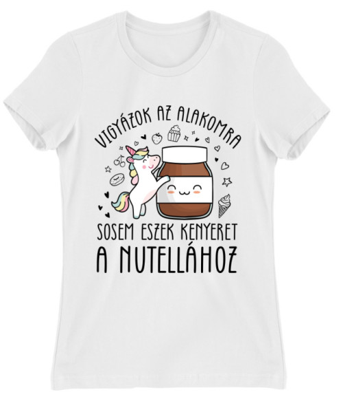 Nutella - Unikornis Unikornis Női Póló - Unikornis