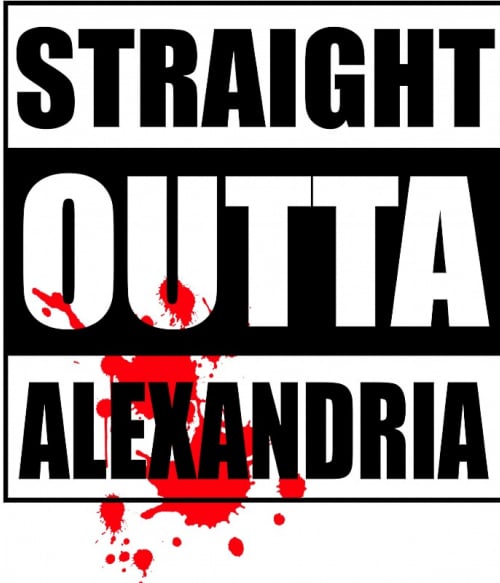 Straight outta Alexandria The Walking Dead Pólók, Pulóverek, Bögrék - The Walking Dead