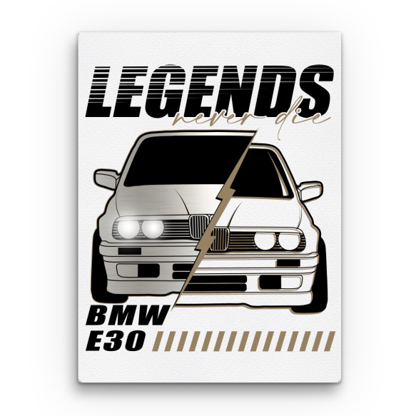 Legends never die - E30 BMW Vászonkép - Járművek