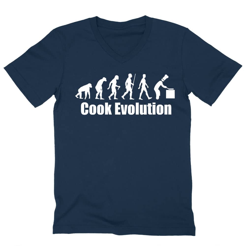 Cook evolution Férfi V-nyakú Póló
