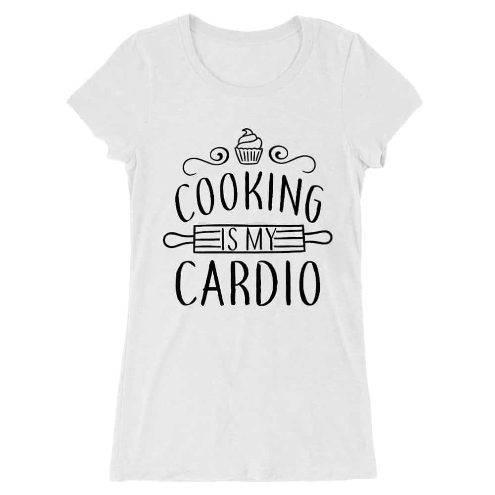 Cooking is my cardio Női Hosszított Póló