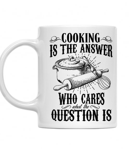 Cooking is the answer Főzés Bögre - Hobbi-Érdeklődés