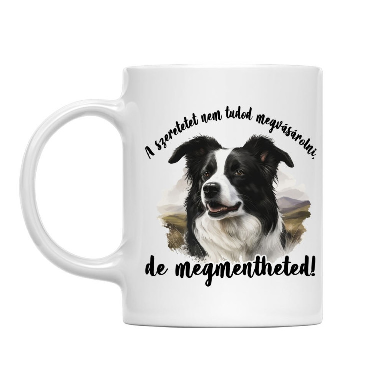 A szeretet - Border Collie - Bögre
