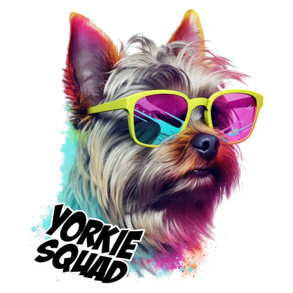 Yorkie Squad Yorkie Yorkie Yorkie Pólók, Pulóverek, Bögrék - Yorkie