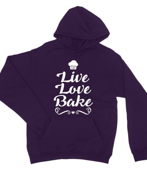 Live Love Bake Főzés Pulóver - Hobbi-Érdeklődés