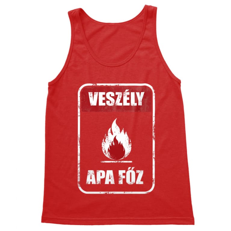 Veszély apa főz - Férfi Trikó
