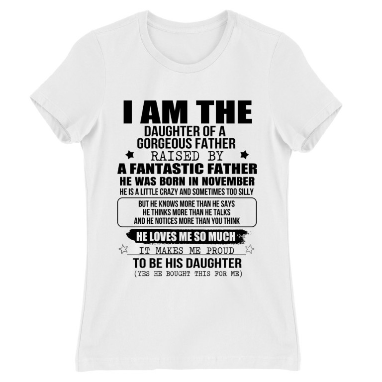 I am a daughter of a super dad - November