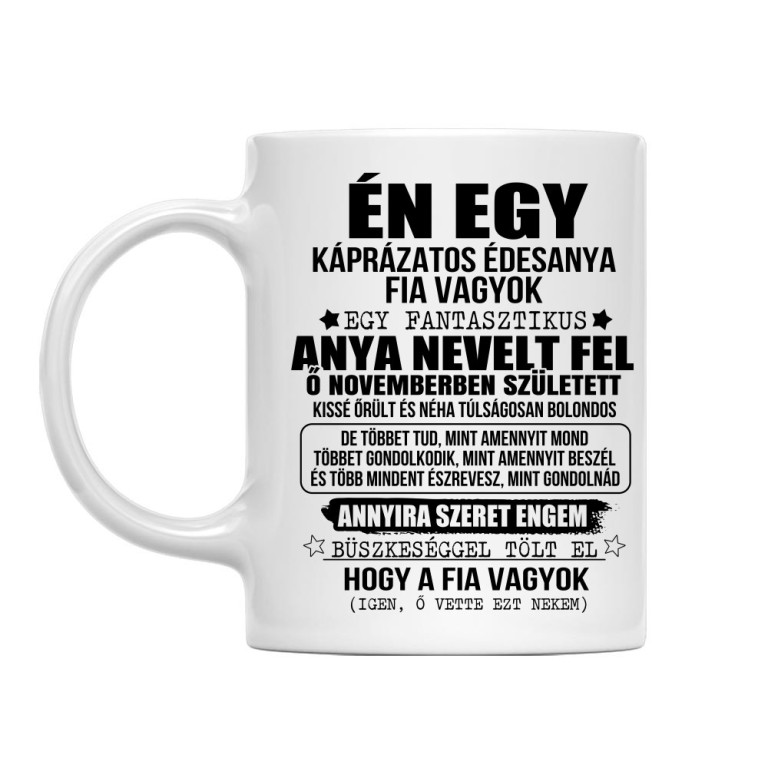 Káprázatos anya fia vagyok -  November