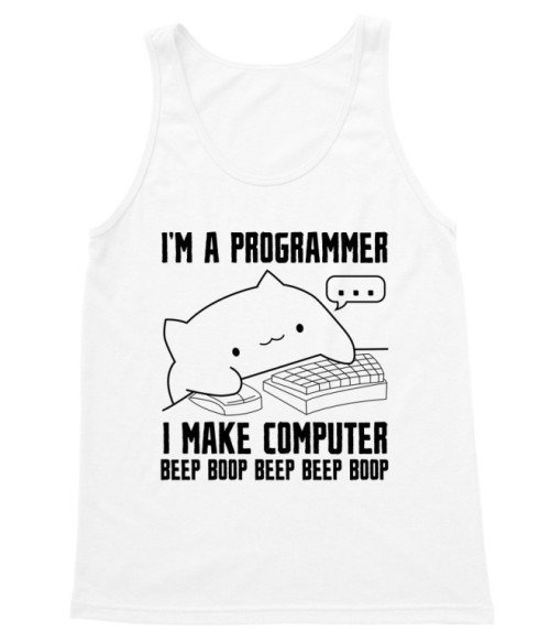 Programmer cat Programozó Trikó - Programozó