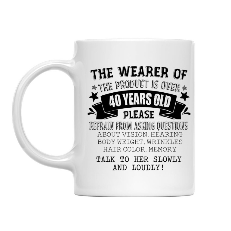 The person wearing this is older than 40
